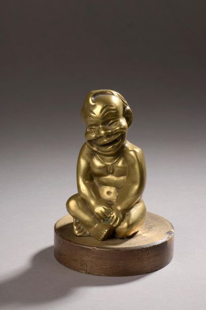BILIKIN en bronze doré, H : 11 cm 