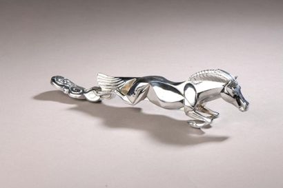 Casimir BRAU (XXe) 
Cheval Art Déco en bronze...