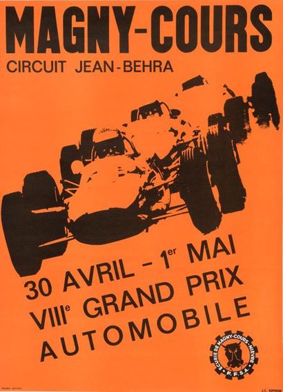 Lot de trois affiches entoilées comprenant...