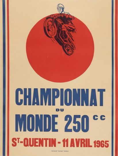Lot de trois affiches entoilées comprenant...
