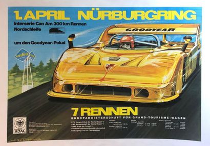 Lot d'affiches, en l'état, certaines entoilées,...