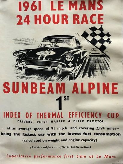 1961 Le Mans 24 Hours Race 
Sunbeam Alpine...