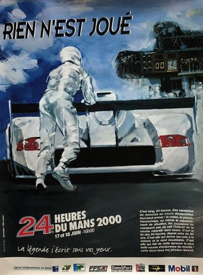 Lot de 4 affiches :
24 Heures du Mans 1998/1999/2000/2002
158x118...