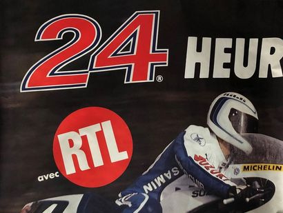 Lot de 3 affiches :
- 24 Heures du Mans Moto...