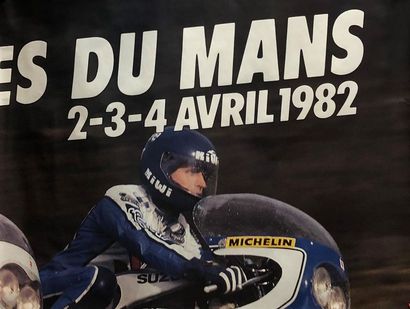 Lot de 3 affiches :
- 24 Heures du Mans Moto...