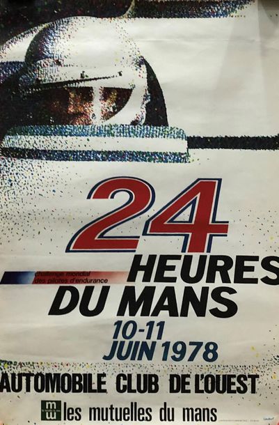 Lot d'affichettes 24 Heures du Mans
1970/1971/1972/1973/1974/1976/1978...