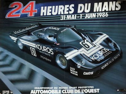 Lot d'affichettes 24 Heures du Mans 
De 1980...