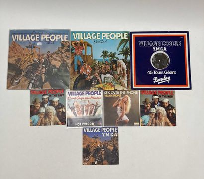 VILLAGE PEOPLE
2 albums, un maxi 45T et 5...