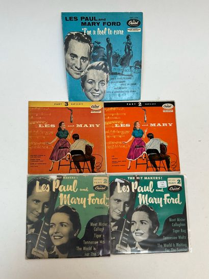 PAUL AND MARY FORD
5 disques 45T