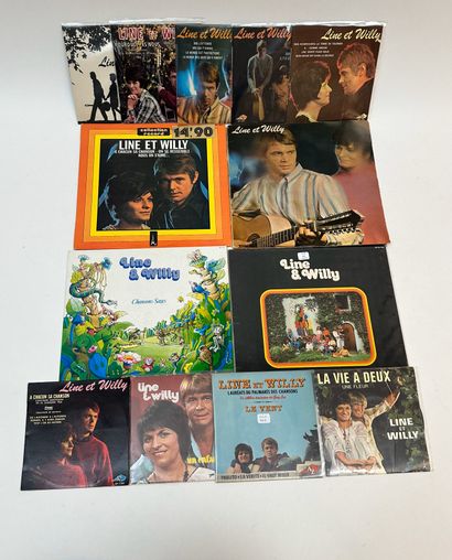 Line et Willy
4 albums et 9 disques 45T–...