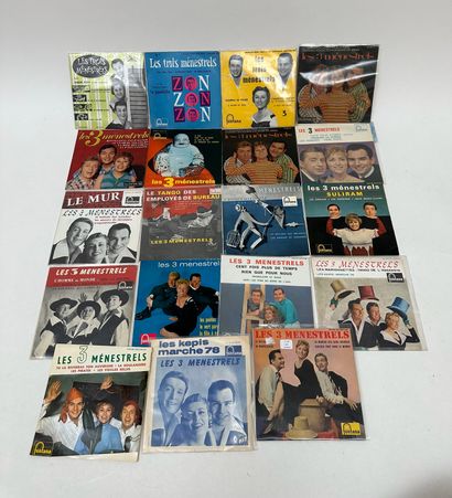 Les TROIS MENESTRELS
19 disques 45T