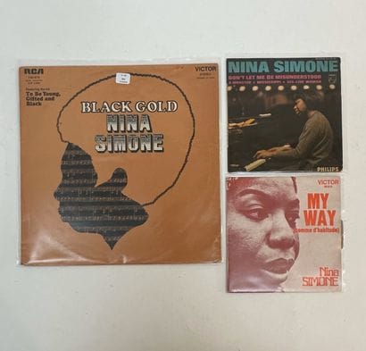 Nina SIMONE
1 album et 2 disques 45T