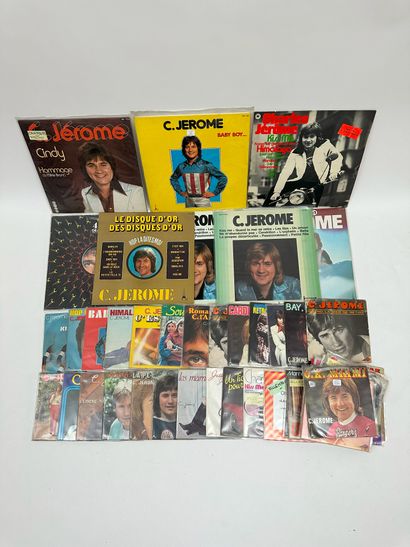 C. JEROME
8 albums including 1 maxi 45T -...