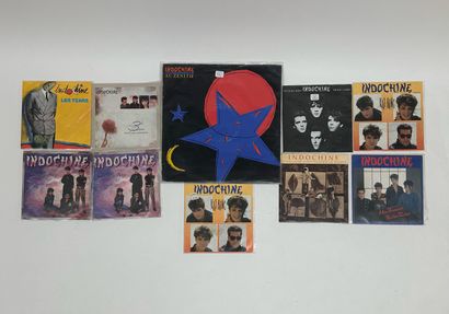 INDOCHINE
1 album and 9 45T records - Fr...