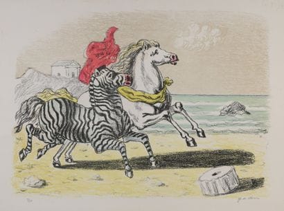 Giorgio de CHIRICO (1888-1978)
Zebra e cavallo...