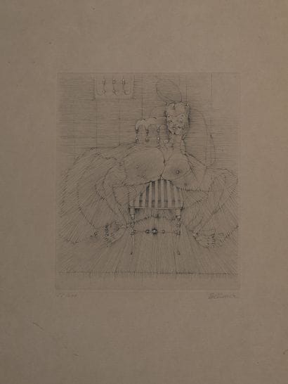 Hans BELLMER (1902-1975)
La chaise Napoléon...