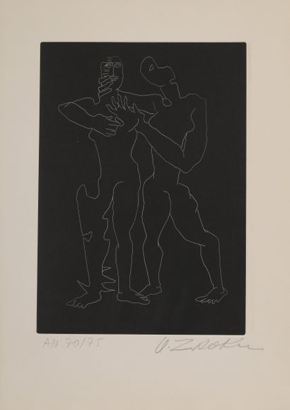 Ossip ZADKINE (1888-1967)
Guillaume Apollinaire,...