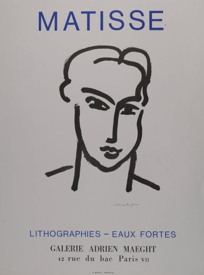 D'après Henri MATISSE (1869-1954)
Matisse....