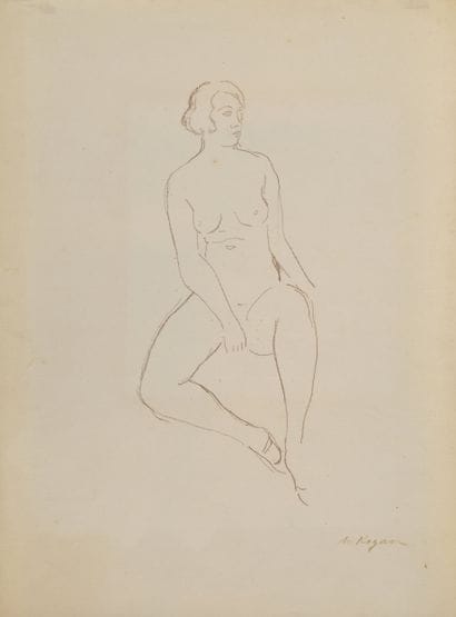 Moissey KOGAN (1879-1943)
Nu assis
Dessin...