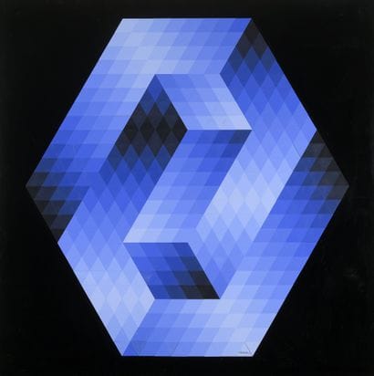 Victor VASARELY (1906-1997)
Gestalt Blue...