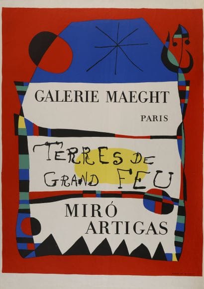 D'après Joan MIRÓ (1893-1983)
Miró - Artigas....