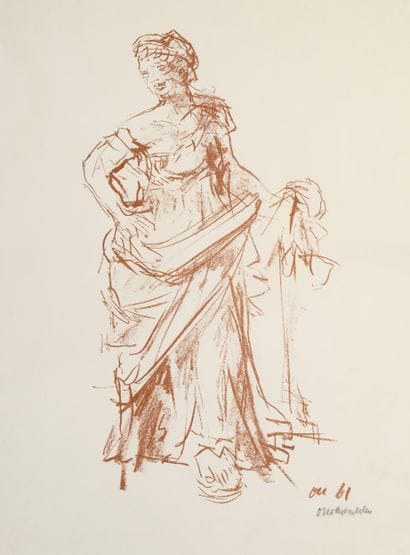 Oskar KOKOSCHKA (1886-1980)
Tanzende (Danseuse),...