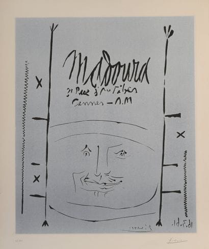 Pablo PICASSO (1881-1973)
Madoura, 1961
Linogravure...