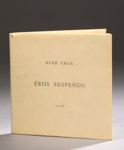 René CHAR (1907-1988)
Éros suspendu, 1960
Très...