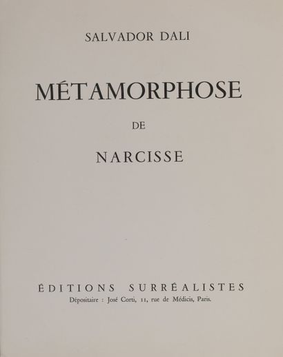 Salvador DALI (1904-1989)
Métamorphoses,...