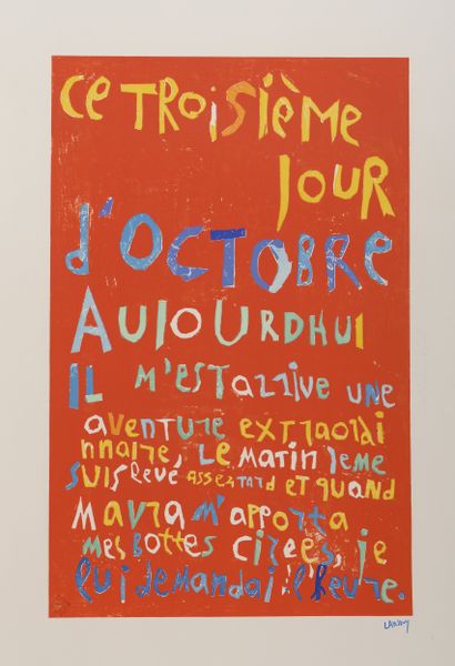 André LANSKOY (1902-1976) 
Journal d’un fou,...