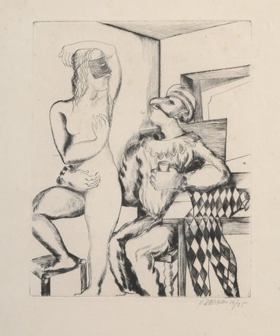 Ossip ZADKINE (1888-1967)
Mascarade, 1928
Gravure...