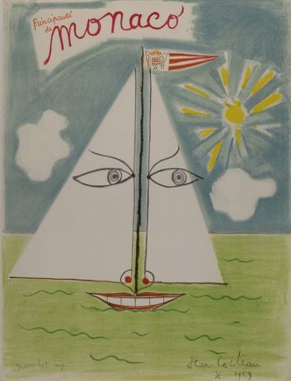 D'après Jean COCTEAU (1889-1963)
Principauté...