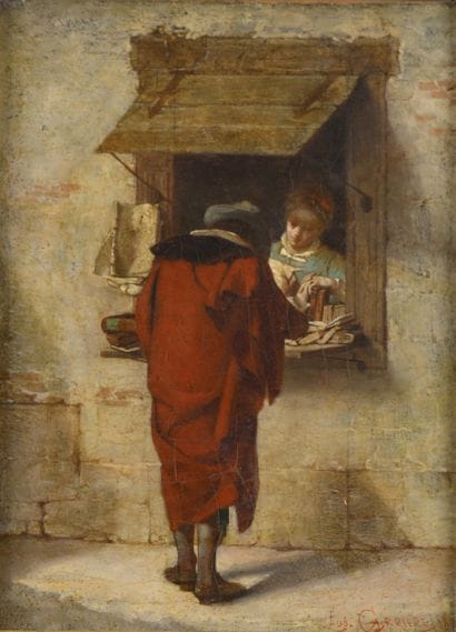 Eugène CARRIÈRE (1849-1906)
La marchande...