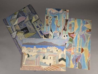 Nicolas ISSAÏEV (1891-1977)
Paysage méditerranéen,...