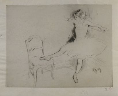 Louis LEGRAND (1863-1951)
Ballerine la jambe...