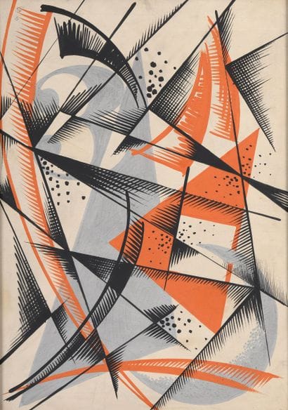 Attribué à Liubov Sergeevna POPOVA (1889-1924)
Composition...