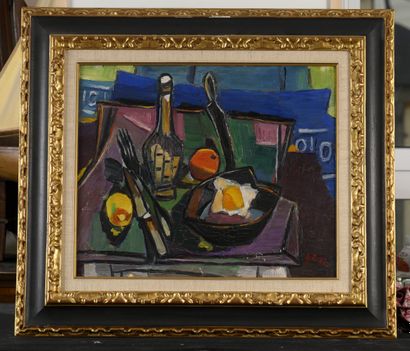 Isaac PAÏLES (1895-1978)
La table 
Huile...