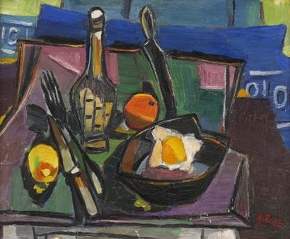 Isaac PAÏLES (1895-1978)
La table 
Huile...