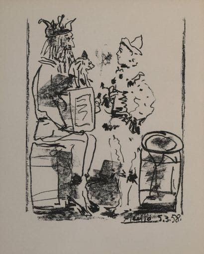 Pablo PICASSO (1881-1973)
Les saltimbanques,...