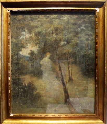 Ecole SYMBOLISTE

Femme dans un sous bois

Pastel...
