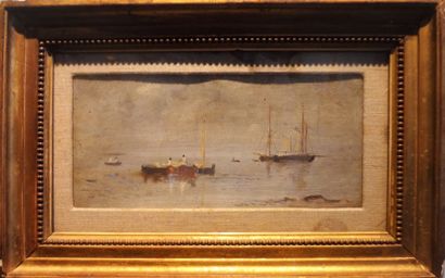 Ecole de la fin du XIXème siècle

Les bateaux

Huile...