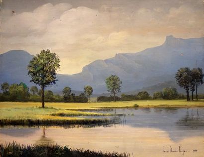 Jean-Claude FARJAS (1924-2002)
L'étang

Huile...