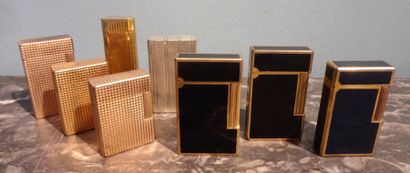 DUPONT ET CARTIER
7 briquets Dupont et un...
