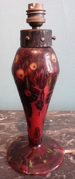 LE VERRE FRANÇAIS
Pied de lampe en verre...