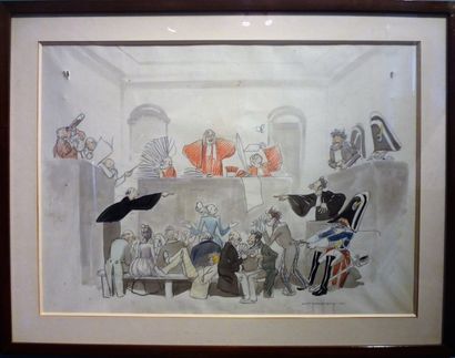 Louis PELTIER (1885-1996)

Le tribunal 

Encre,...