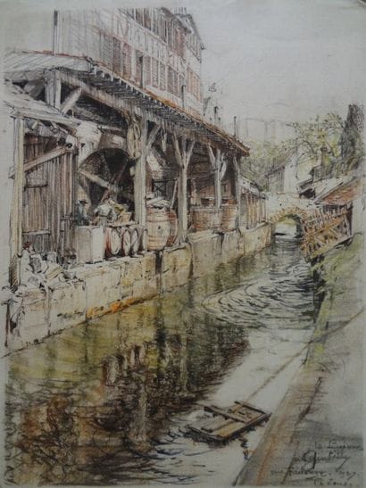 Charles JOUAS (1866-1942)

La Bièvre à Gentilly,...