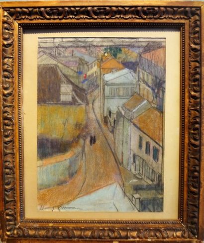 Henri OTTMANN (1877-1927)
Rue à Montmartre

Pastel...