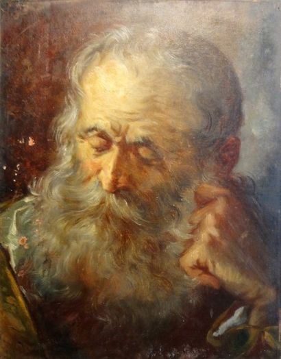 Ecole du XIXème siècle

Homme barbu

Huile...