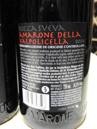 6 B AMARONE DELLA VALPOLICELLA, 2004, Cantina...
