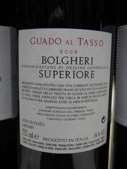 6 B BOLGHERI SUPERIORE, 2008, Tenuta Guado...